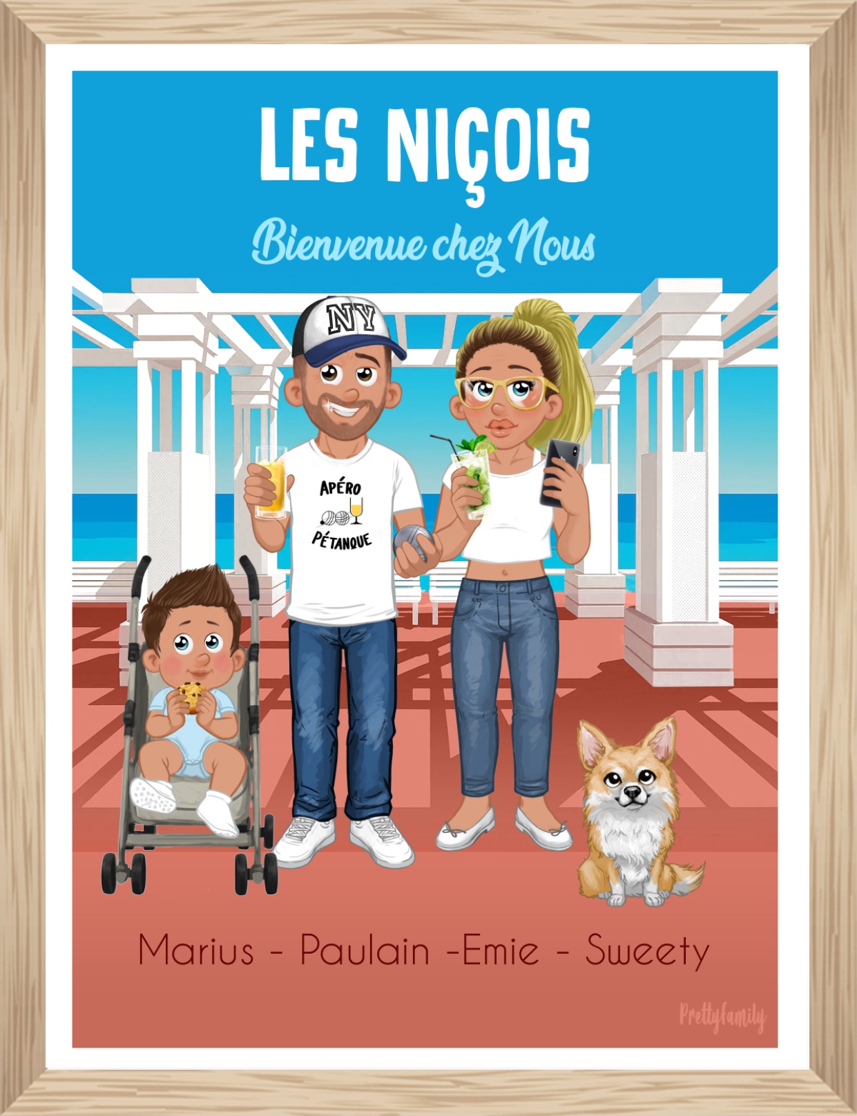 Affiche grand format d’un portrait personnalisé
