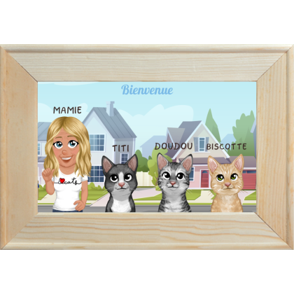 Portrait de famille encadré